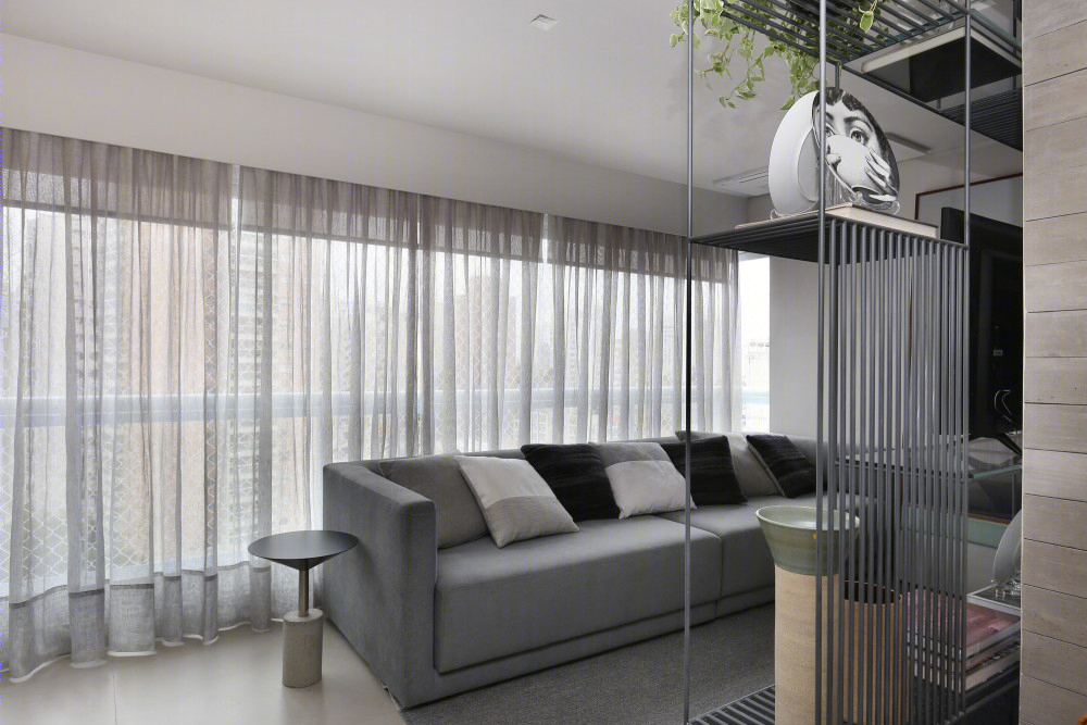 巴西工业风公寓设计 | 灰色调混凝土空间-8