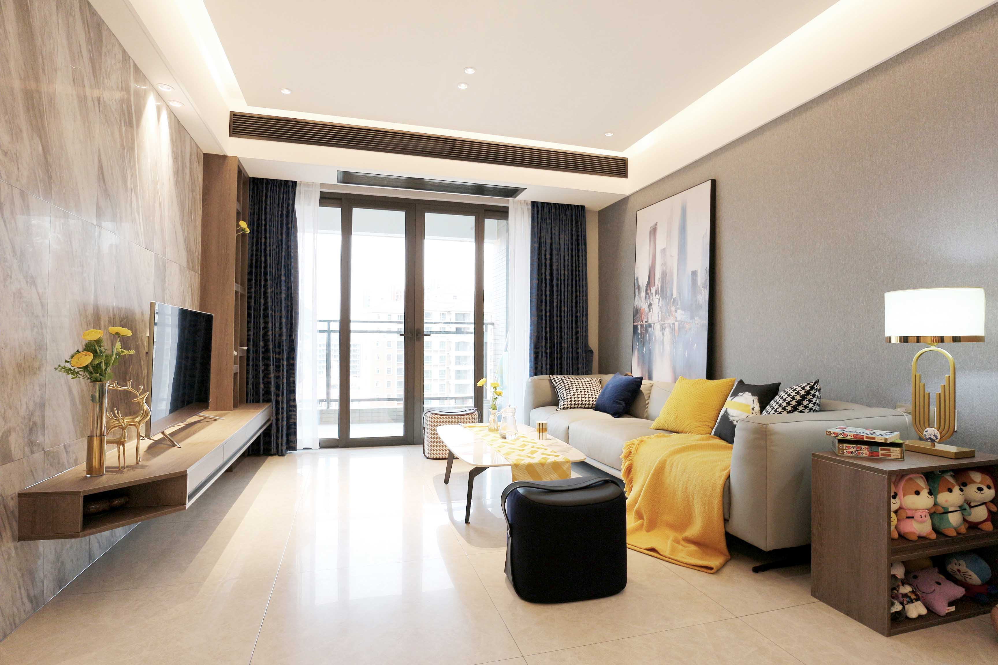 居宅设计 | 广州时代柏林113户型 灰与质-1