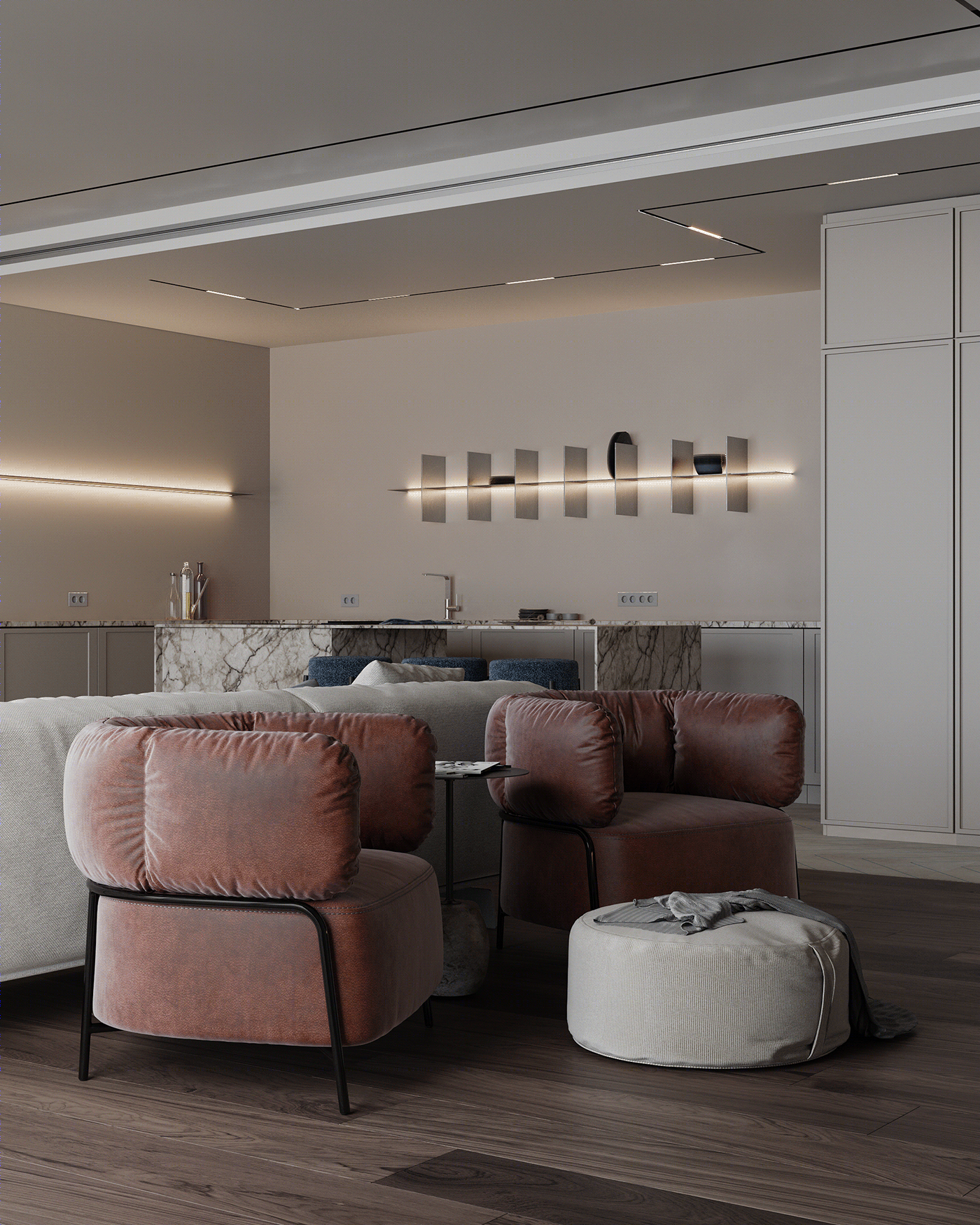 高级灰演绎极致优雅丨乌克兰基辅丨ArtPartner Architects-2