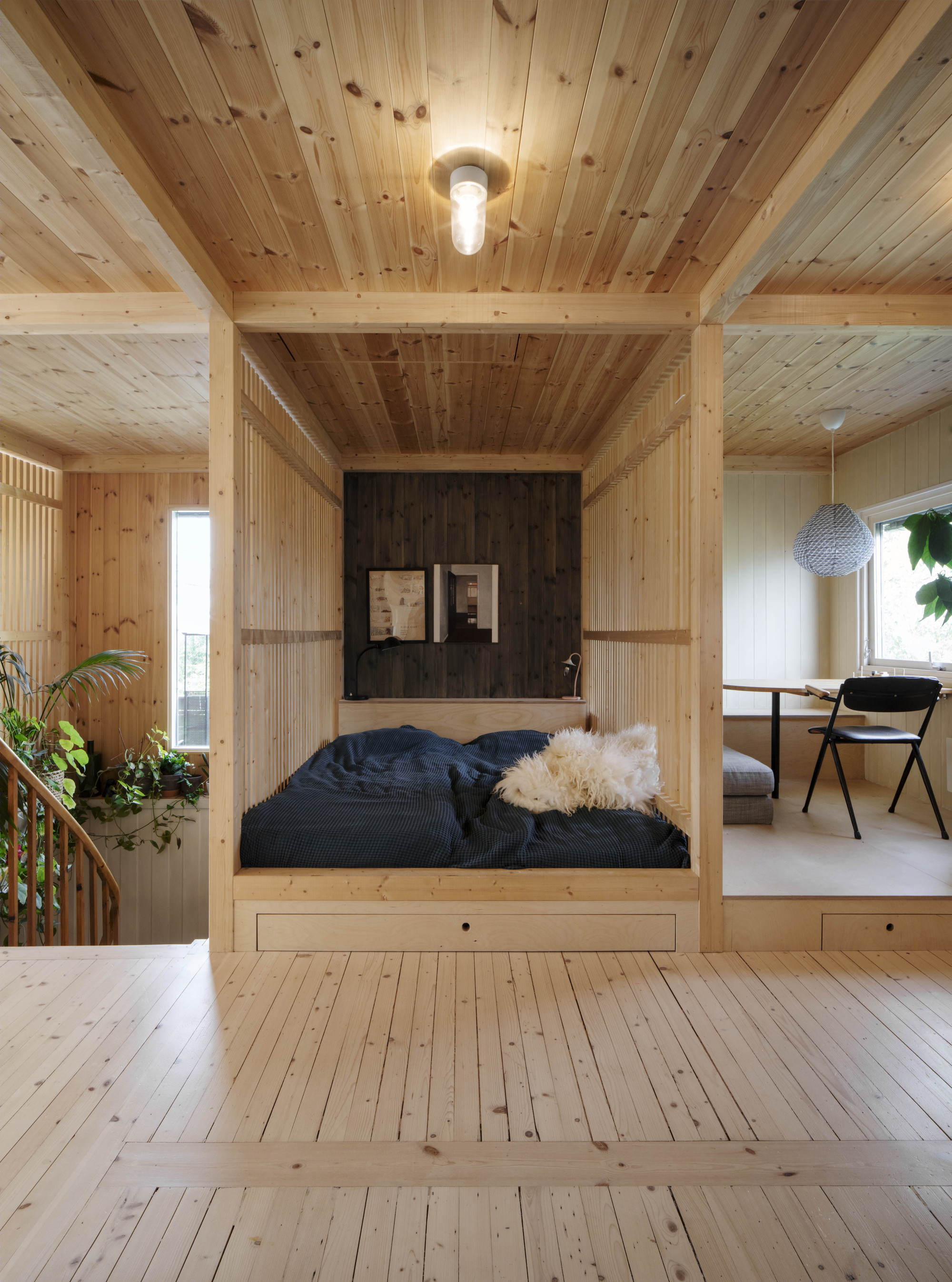 Austigard Arkitektur丨公寓丨Wood Slat Shotgun House-12