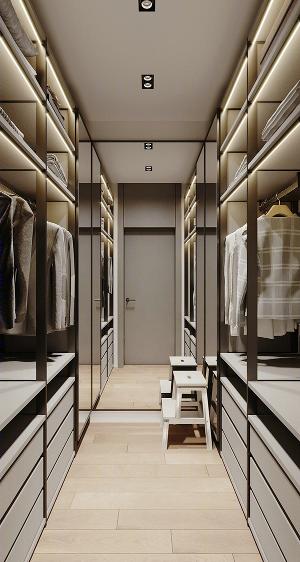 210㎡空间设计 感受柔和色调带来的宁静美感！-24