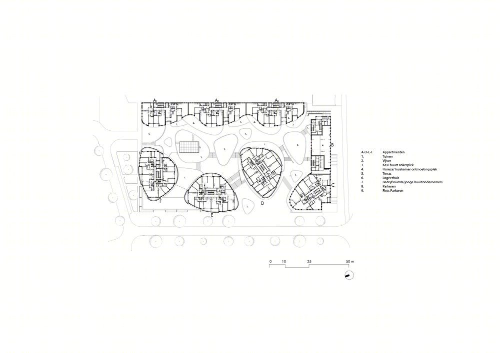 阿姆斯特丹西部狂想曲住宅 · 绿色降噪的宜居设计-43